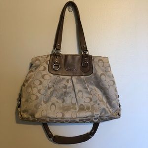 Coach tan shoulder bag